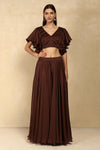 CHIFFON FLARED SKIRT