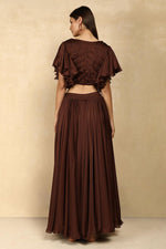 CHIFFON FLARED SKIRT