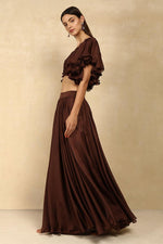 CHIFFON FLARED SKIRT