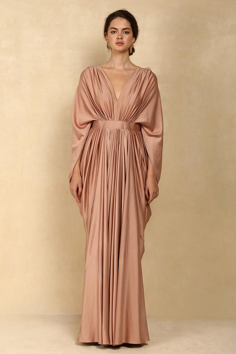 DRAPED KAFTAN GOWN