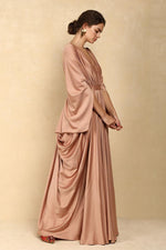 DRAPED KAFTAN GOWN