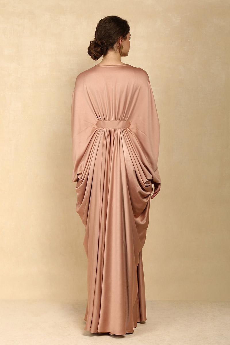 DRAPED KAFTAN GOWN