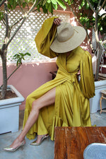 FRILL WRAP DRESS